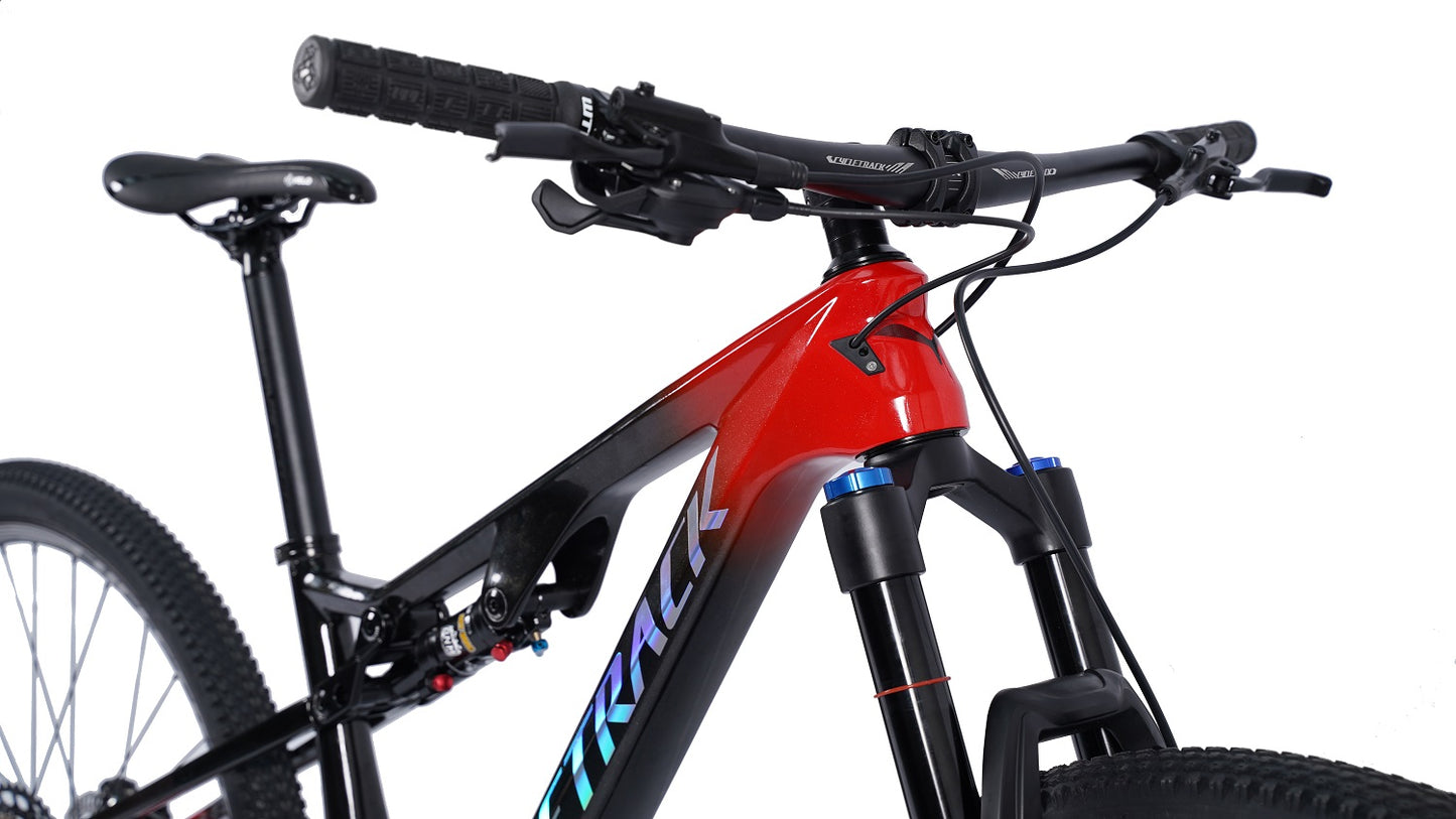 Cycletrack XG9000 Shimano M5100 Oil Brake Carbon Fibre MTB Full Suspension Mountain Bike