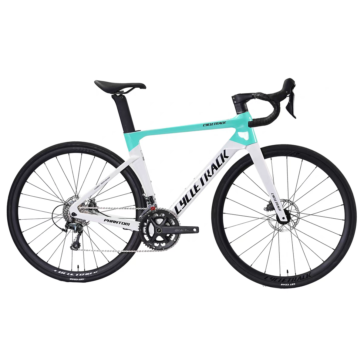 Cycletrack-PHANTOM Road Bike Carbon T800 Frame Aerodynamic Design Unisex