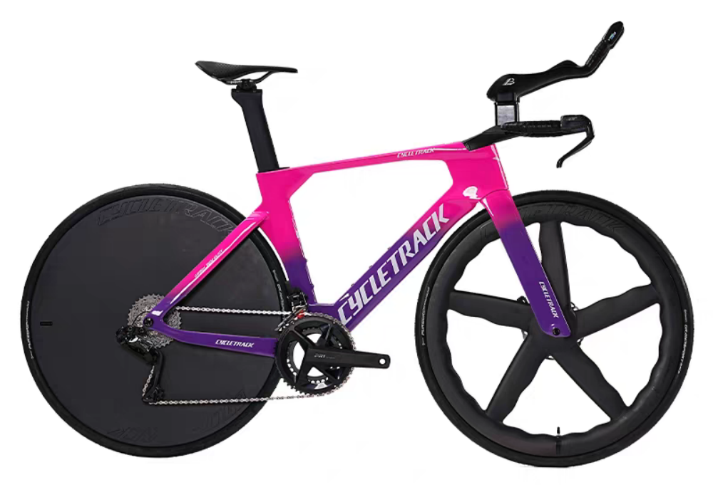 Cycletrack Time Carbon Fiber TT Bicycle Racing Triathlon Road Bike Time Trial Bike