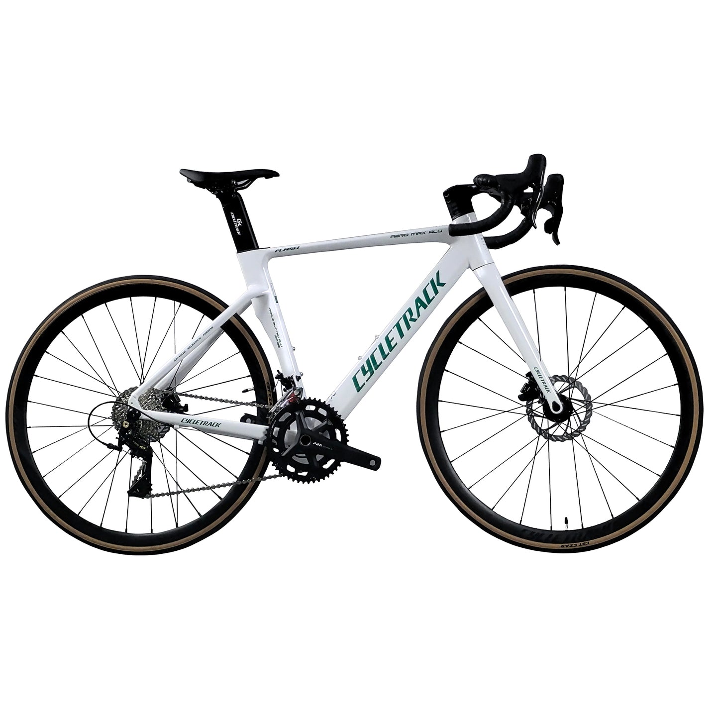 Cycletrack CK-Flash Adults 700C 24 Speed Aluminium Alloy Aero Racing Road Bike Bicycle for Men Women with Alloy Bearing Hub