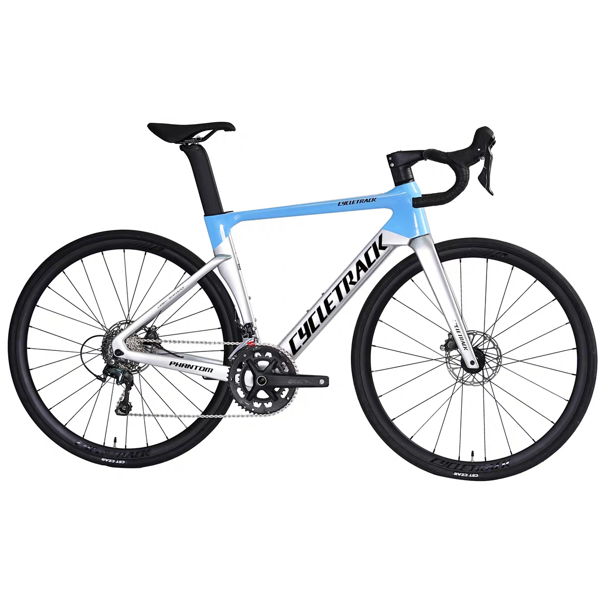 Cycletrack-PHANTOM Road Bike Carbon T800 Frame Aerodynamic Design Unisex