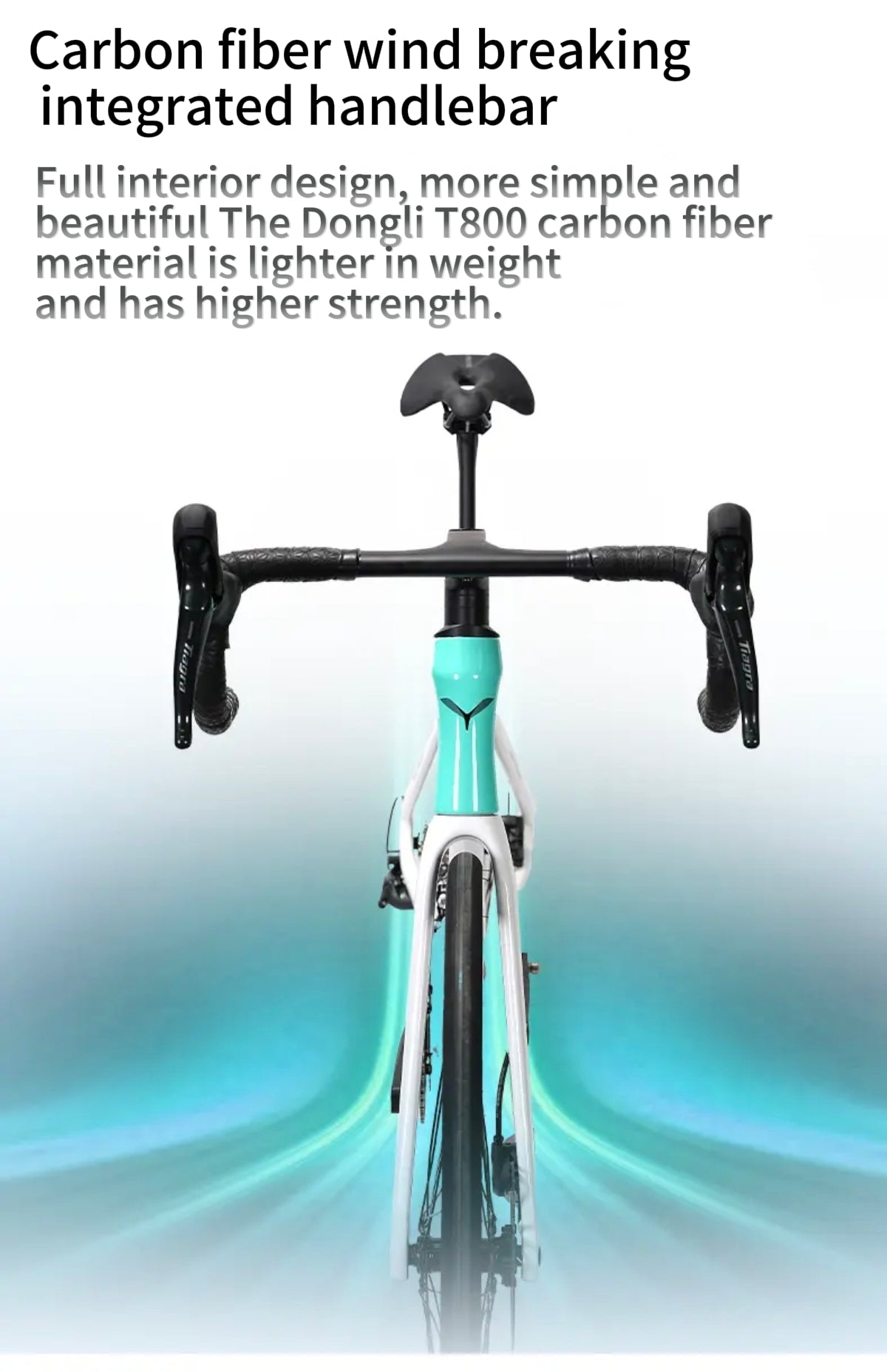 Cycletrack-PHANTOM Road Bike Carbon T800 Frame Aerodynamic Design Unisex