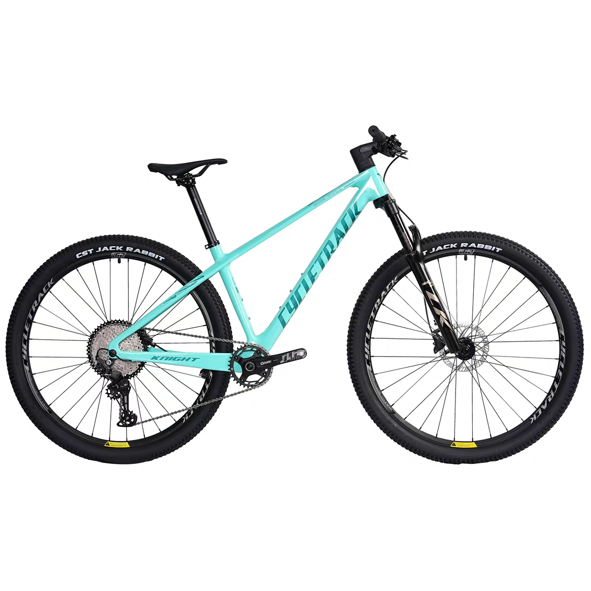 Cycletrack Knight Unisex Carbon Fiber Mountain Bike with 12-Speed and Hydraulic Disc Brakes