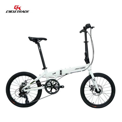 Cycletrack-S8 Aluminum Alloy Folding Bicycle for Leisure and Commuting