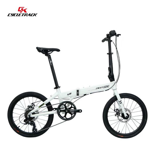 Cycletrack-S8 Aluminum Alloy Folding Bicycle for Leisure and Commuting