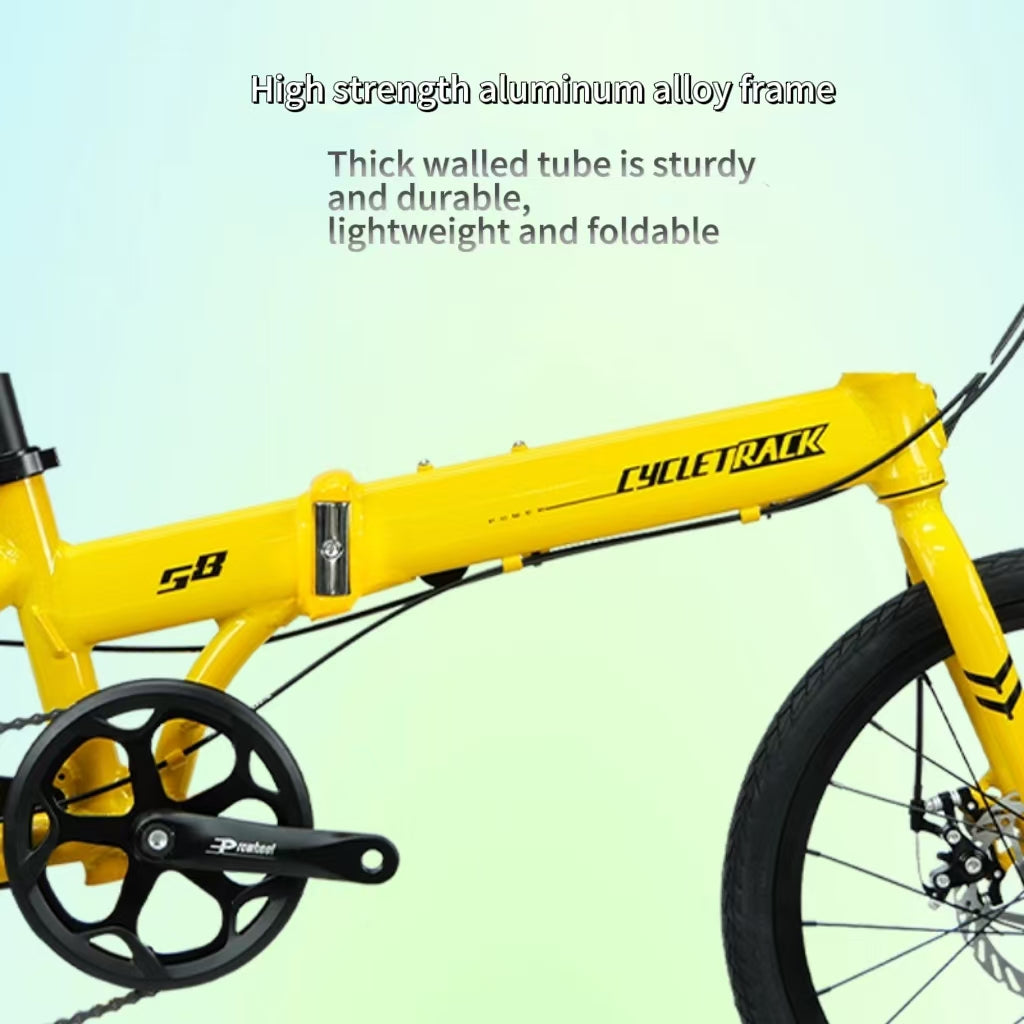 Cycletrack-S8 Aluminum Alloy Folding Bicycle for Leisure and Commuting