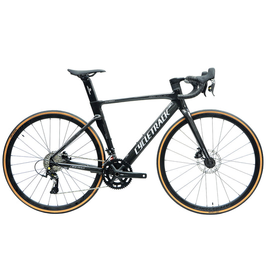 Cycletrack CK-Flash Adults 700C 24 Speed Aluminium Alloy Aero Racing Road Bike Bicycle for Men Women with Alloy Bearing Hub