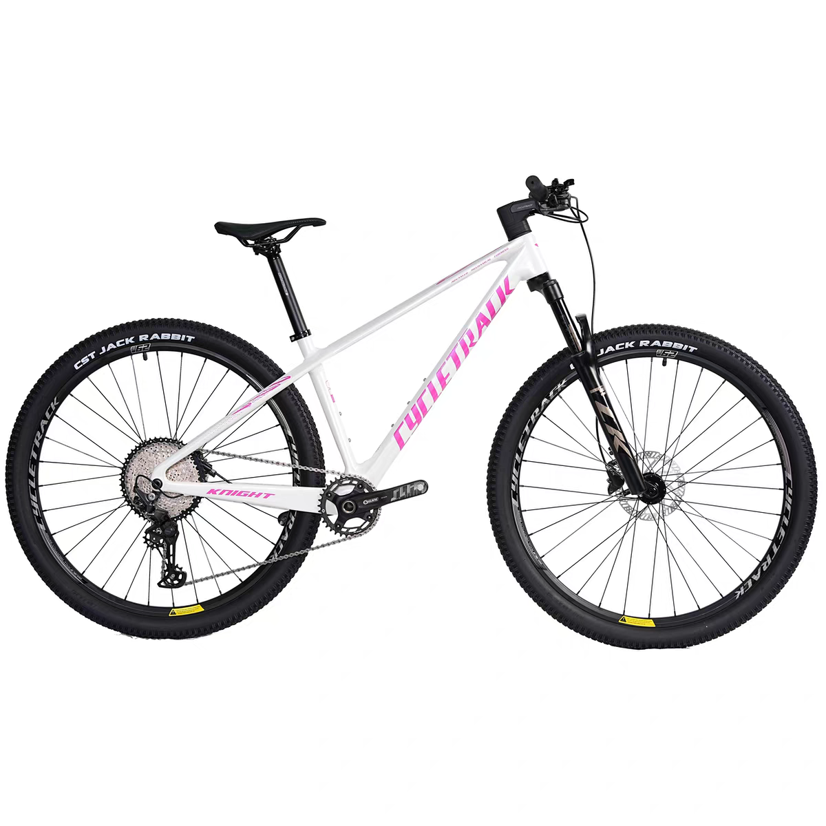 Cycletrack Knight Unisex Carbon Fiber Mountain Bike with 12-Speed and Hydraulic Disc Brakes