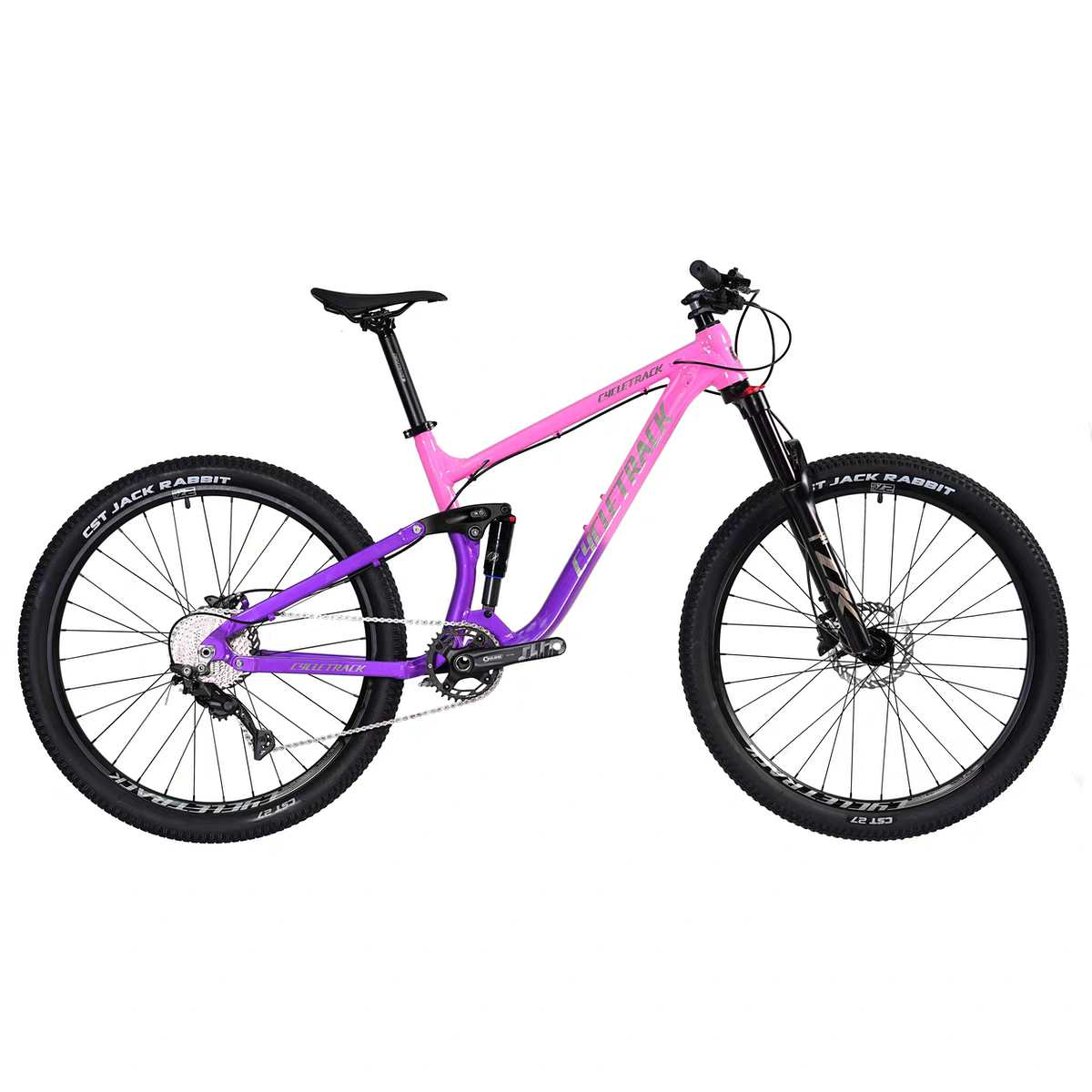 Cycletrack- FLUX200 10 - Speed Suspension MTB Bike | Lightweight Aluminum Alloy Mountain Bicycle