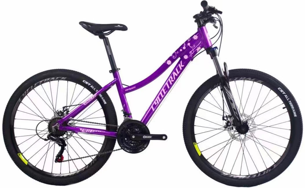 Cycletrack PRINCESS 24 Speed 26*16 Inch Aluminum Alloy Women Bicycle Kids Race Mountain Bike